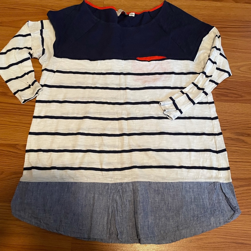 Anthropologie post mark striped shirt